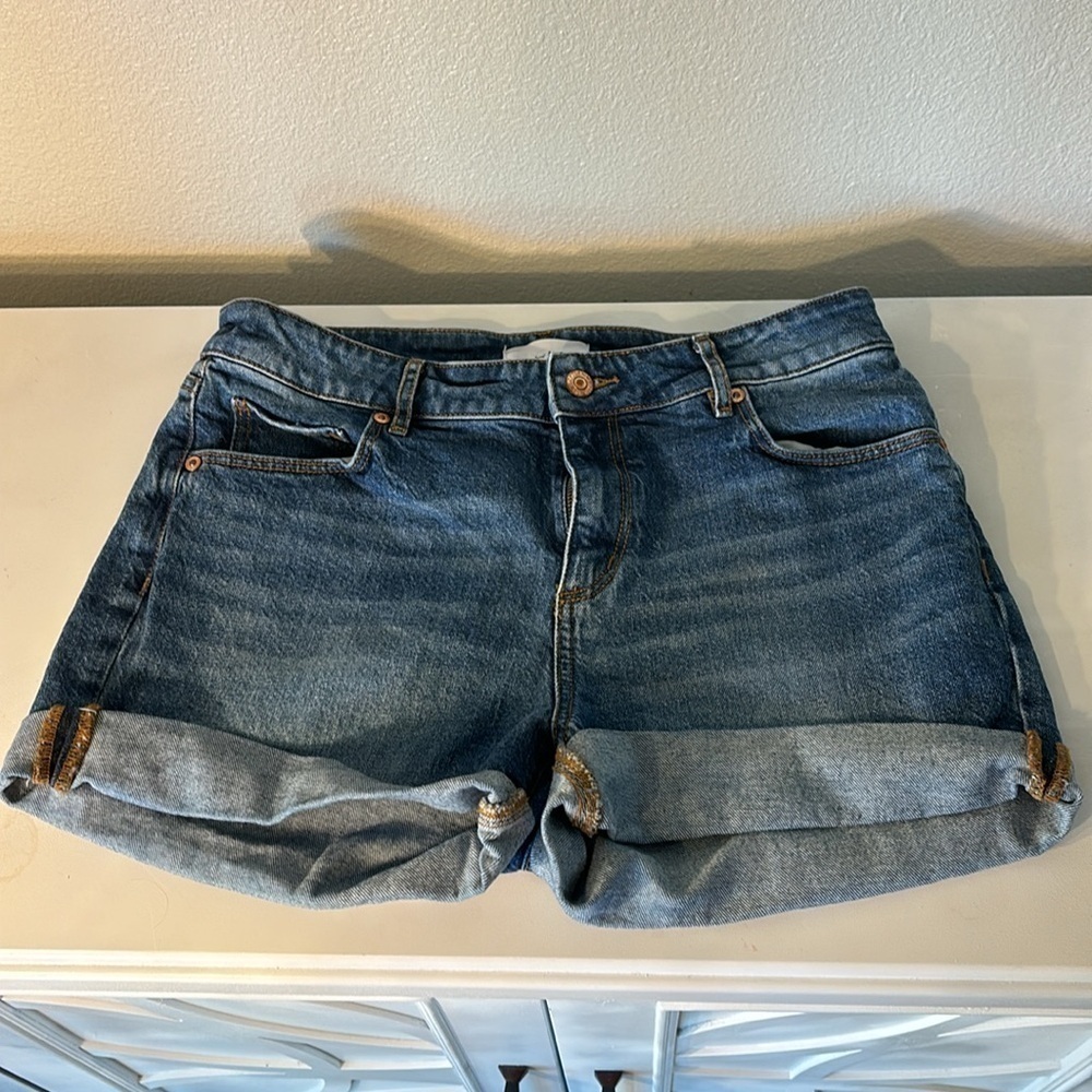Loft Denim High Rise Jean Shorts Size 27 4